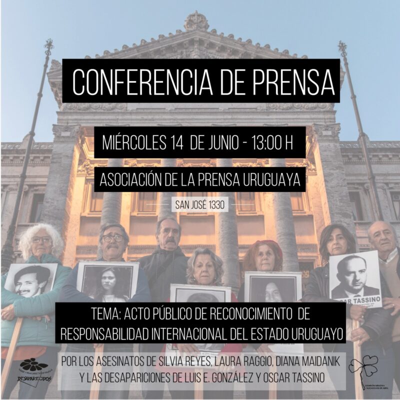 Conferencia de prensa Acto público de reconocimiento de